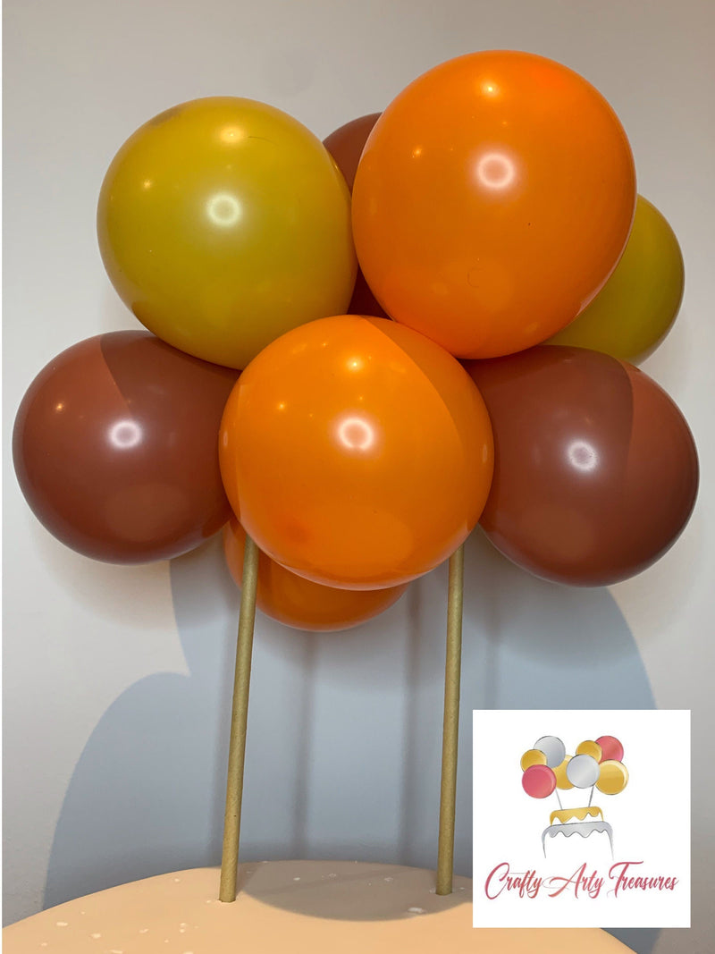 Customised Birthday Cake Topper 10 Biodegradable Balloons - Garland DIY Kit Oh So Crafty