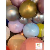 Metallic 5" inch Biodegradable Balloons in a Pack of 5 or 10 in Various Colours